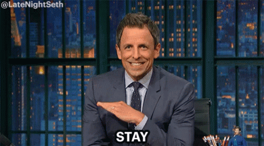 Stay In Your Lane Seth Meyers GIF