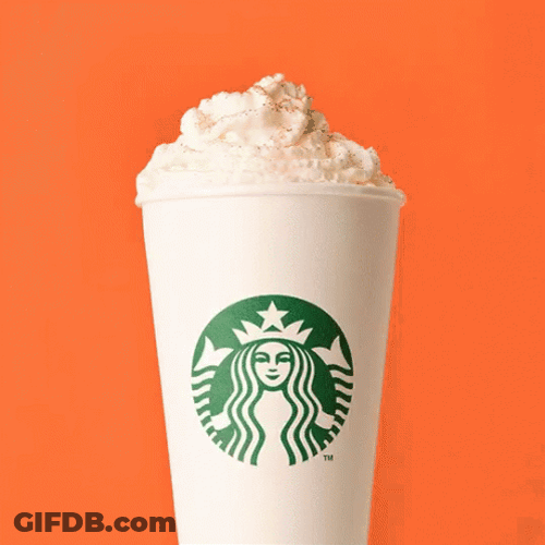 Stay Lovely With Pumpkin Spice Latte GIF