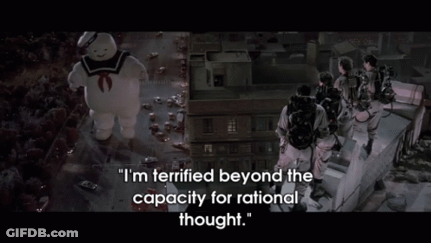 Stay Puft Giant Marshmallow Man Ghostbusters GIF