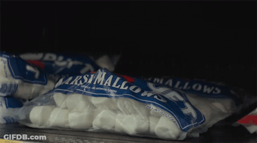 Stay Puft Marshmallow Man Breaking Out GIF