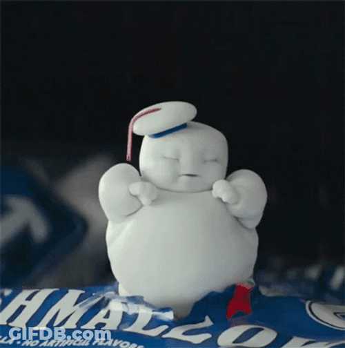 Stay Puft Marshmallow Man GIF