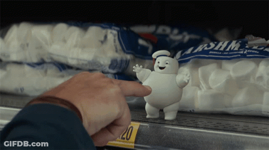 Stay Puft Marshmallow Man Naughty Candy GIF