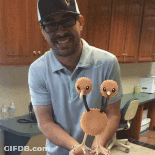 Stay Puft Peeking Marshmallow Man Doduo GIF