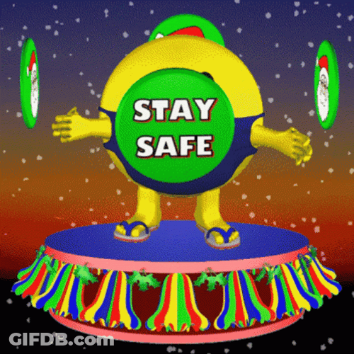 Stay Safe Dancing Emoji GIF