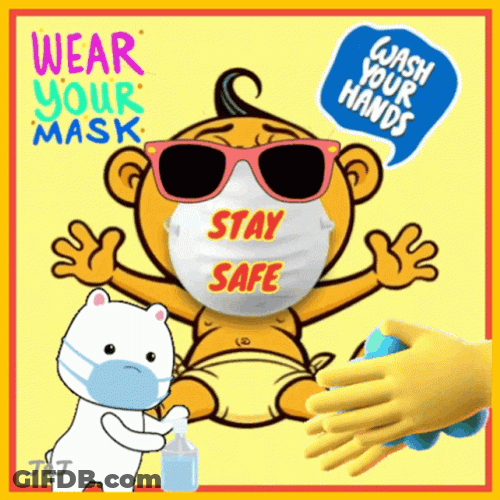 Stay Safe Hand Washing GIF