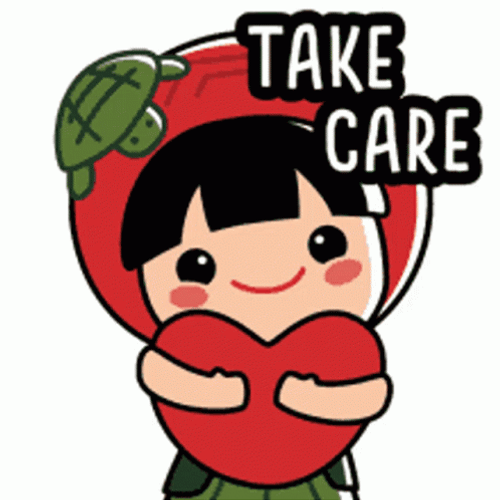 Stay Safe Hugging Heart GIF