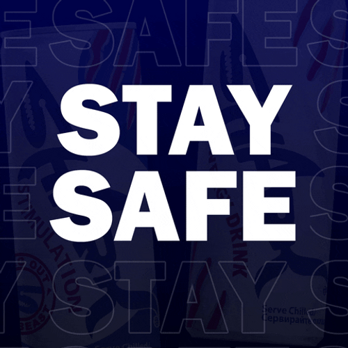 Stay Safety Logo Sticker GIF