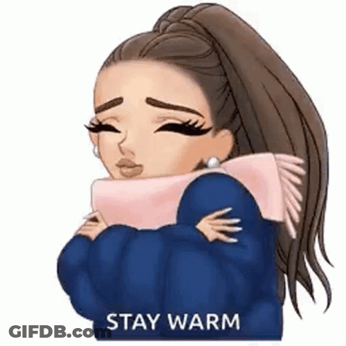 Stay Warm Ariana Grande Art GIF