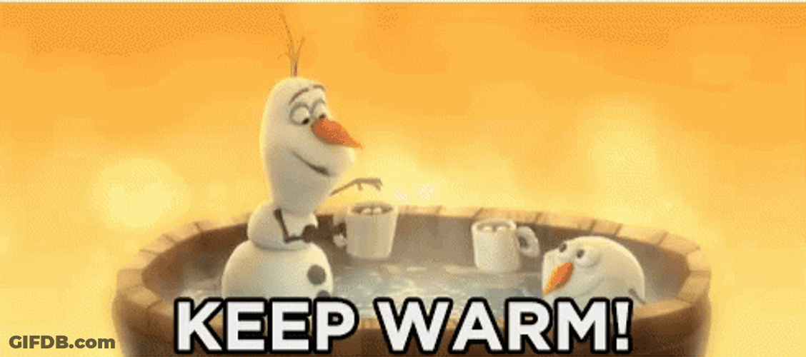 Stay Warm Olaf Getting Hot Bath GIF