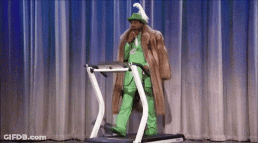Stayin Alive Pimp On A Treadmill GIF