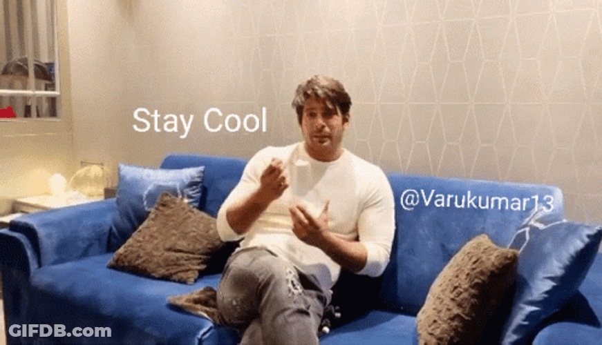 Staying Cool While Eating GIF