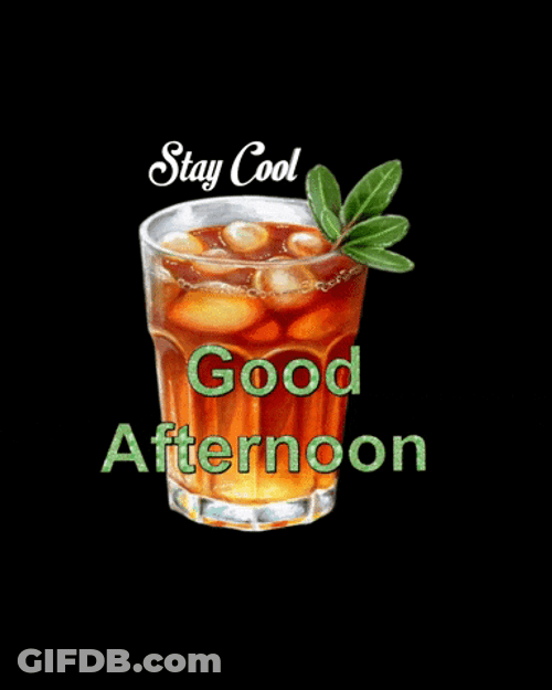 Staying Cool With Iced Tea GIF