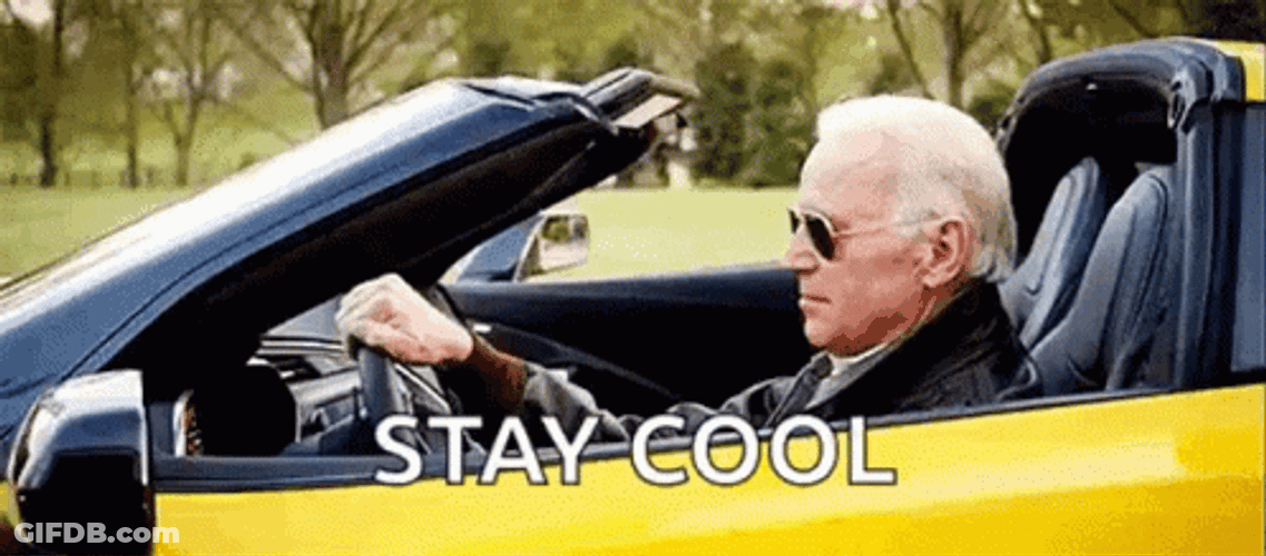 Staying Cool With Uncle Biden GIF