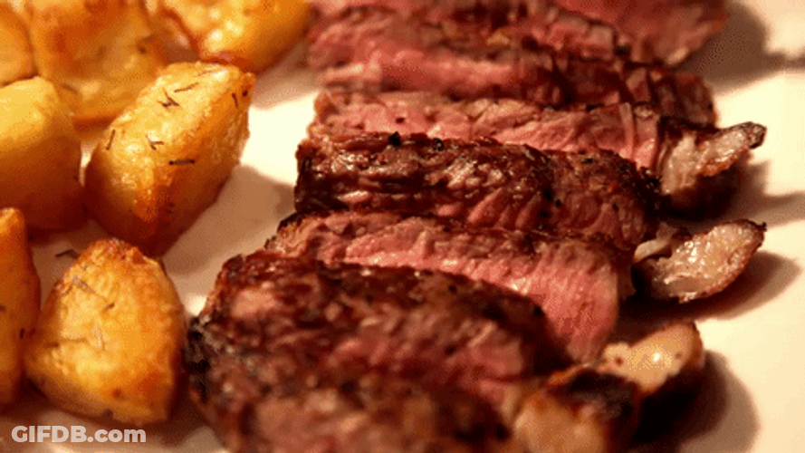 Steak Bordelaise Food Porn GIF