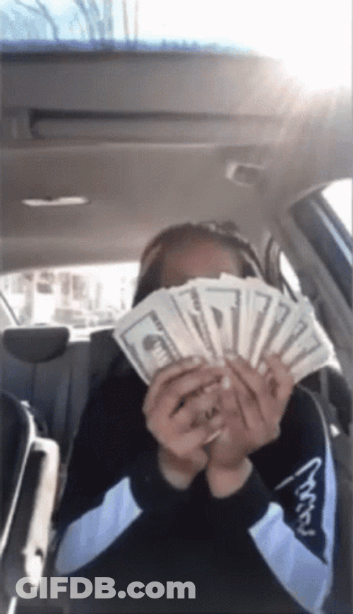 Stealing A Handful Of Cash GIF