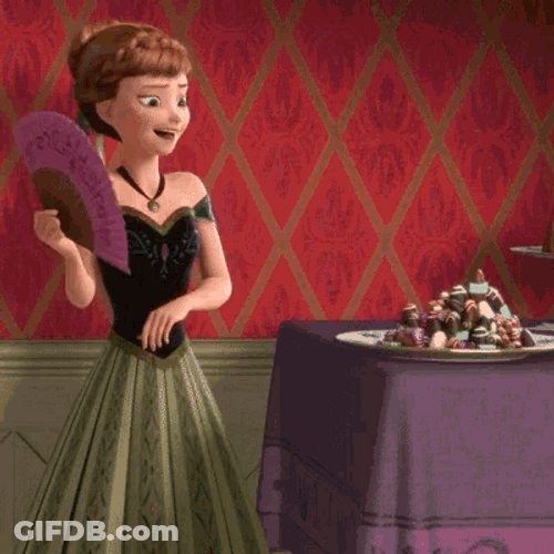 Stealing Food Frozen Anna GIF