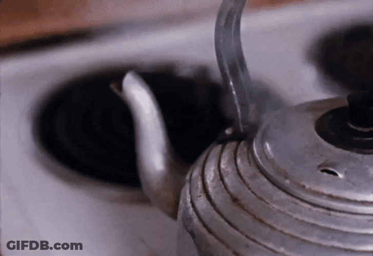 Steam Coming Out Kettle GIF