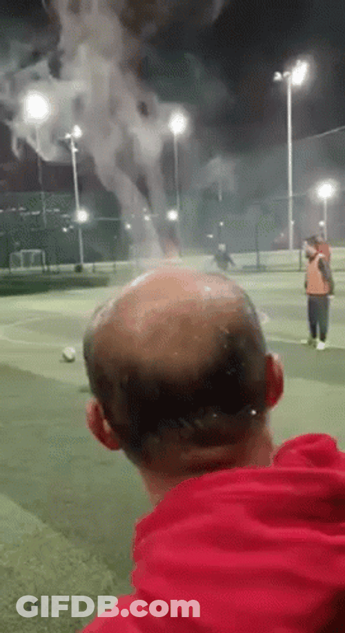 Steam Coming Out On Burning Head GIF