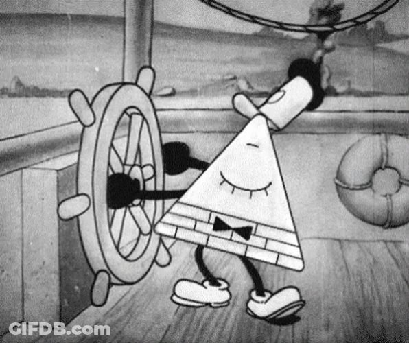 Steamboat Willie Pyramid Eye Mashup GIF
