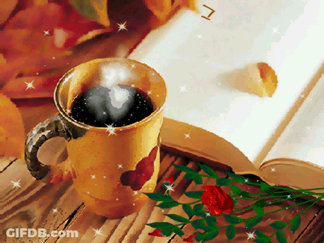 Steaming Black Cafe GIF