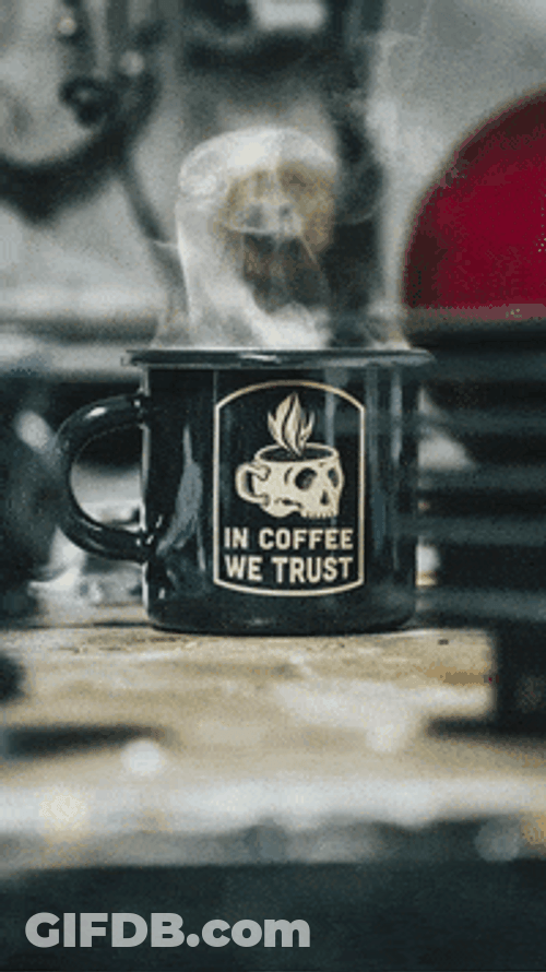Steaming Hot Coffee GIF