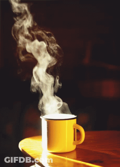 Steaming Hot Coffee GIF