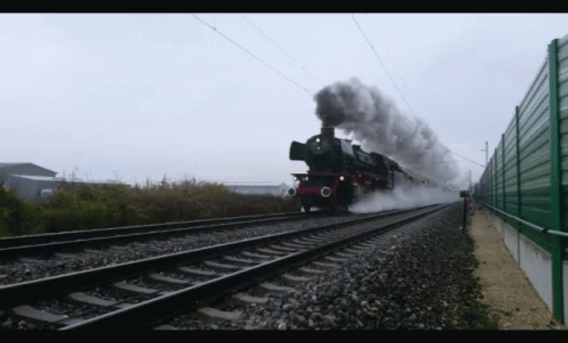 Steaming Train Moving GIF