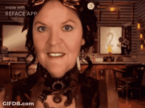 Steampunk Woman Reface App GIF