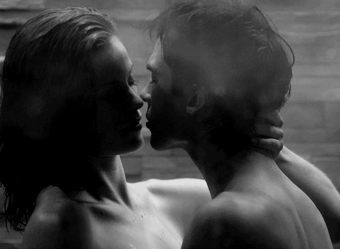 Steamy Shower Kiss GIF