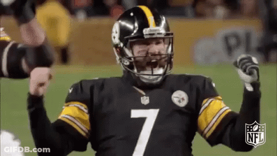 Steelers Ben Roethlisberger Cheering GIF