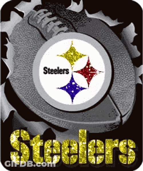 Steelers Glittery Logo GIF