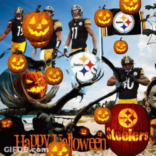 Steelers Halloween Poster GIF