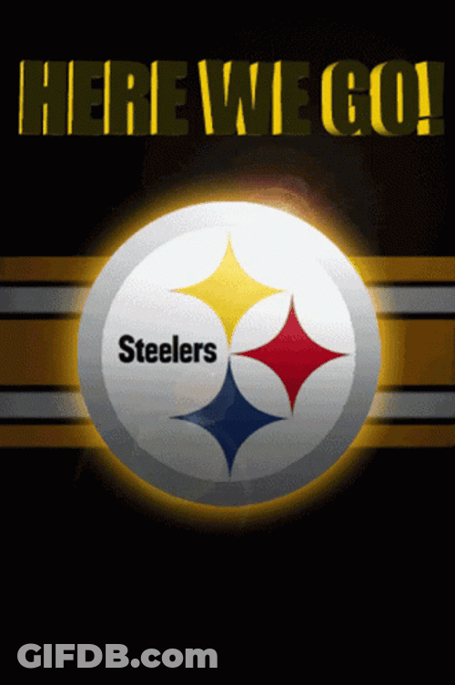 Steelers Logo Here We Go GIF