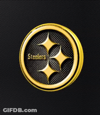Steelers Logo On Black Background GIF