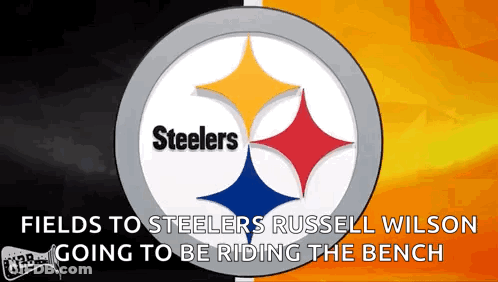 Steelers Logo On Yellow And Black Background GIF
