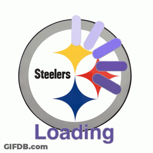 Steelers Logo With Loading Below GIF