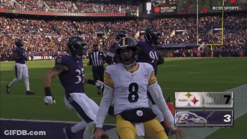Steelers Ravens Football Game GIF
