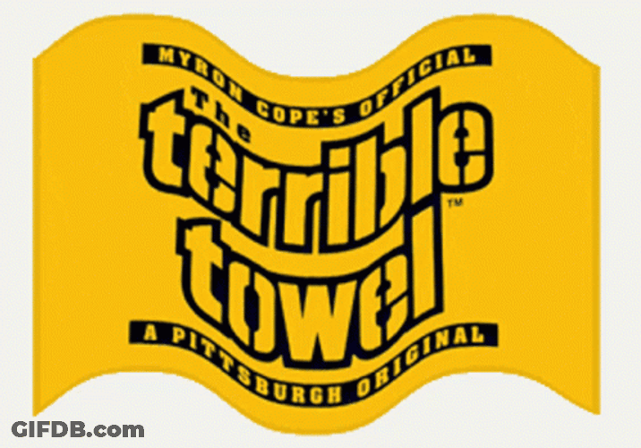 Steelers Terrible Towel Yellow Flag GIF
