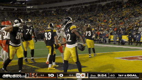 Steelers Vs Browns Football Game On ESPN GIF