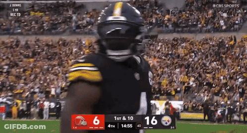 Steelers Vs Browns Football On CBS Sports GIF