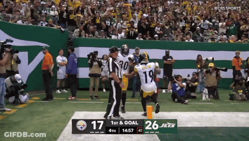 Steelers Vs Jets Football Game On CBS Sports GIF