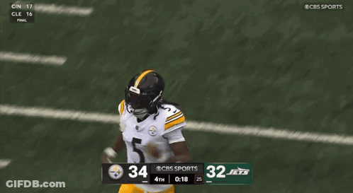 Steelers Vs Jets Football Game On CBS Sports GIF