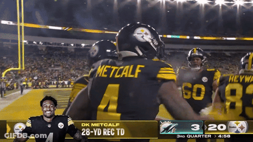 Steelers Vs Miami Dolphins Football Game GIF