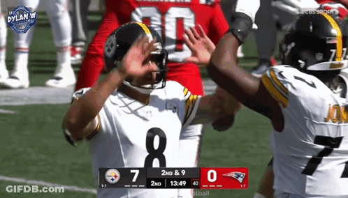 Steelers Vs Patriots Football Game On CBS Sports GIF