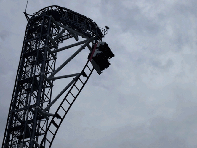 Steepest Roller Coaster Takabisha GIF