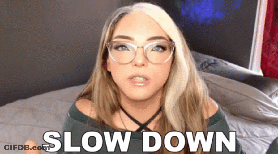 Stef Sanjati Advises Slow Down GIF
