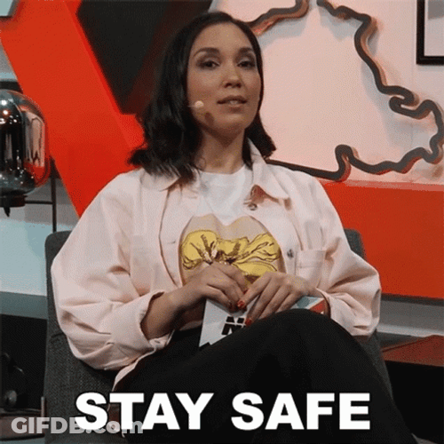 Stefanie Langer Says Stay Safe GIF