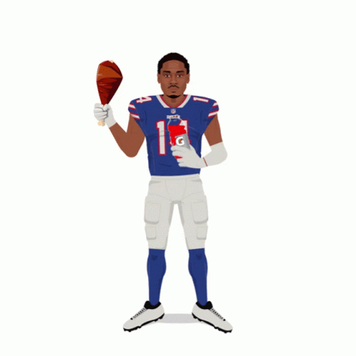 Stefon Diggs Eating And Drinking Animation GIF