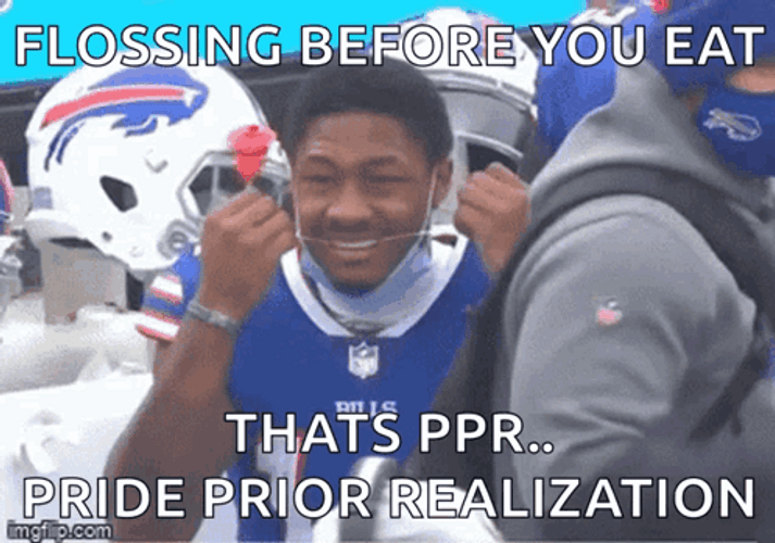 Stefon Diggs Flossing Teeth GIF
