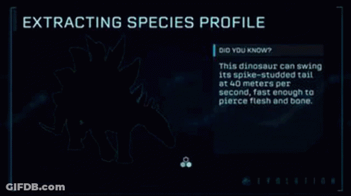 Stegosaurus On Computer Screen GIF